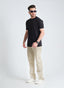 Black Plain Basic T-Shirt 100% Cotton Men's Staple