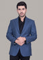 2210-00220-030-0-003 L-Jacket Worsted Tweed Wool Rich Blue Winter 1
