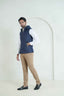 Royal Blue Windowpane Check Hoodie – Men Tweed Jacket