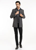 2550-00220-020-5-014 L-Double Jacket Worsted Tweed Wool Rich Grey Winter 3
