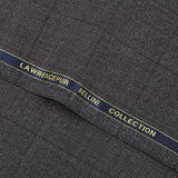 Big Checks Glen Plaid-Mocha Brown, S 100 Pure Wool, Bellini Suiting Fabric