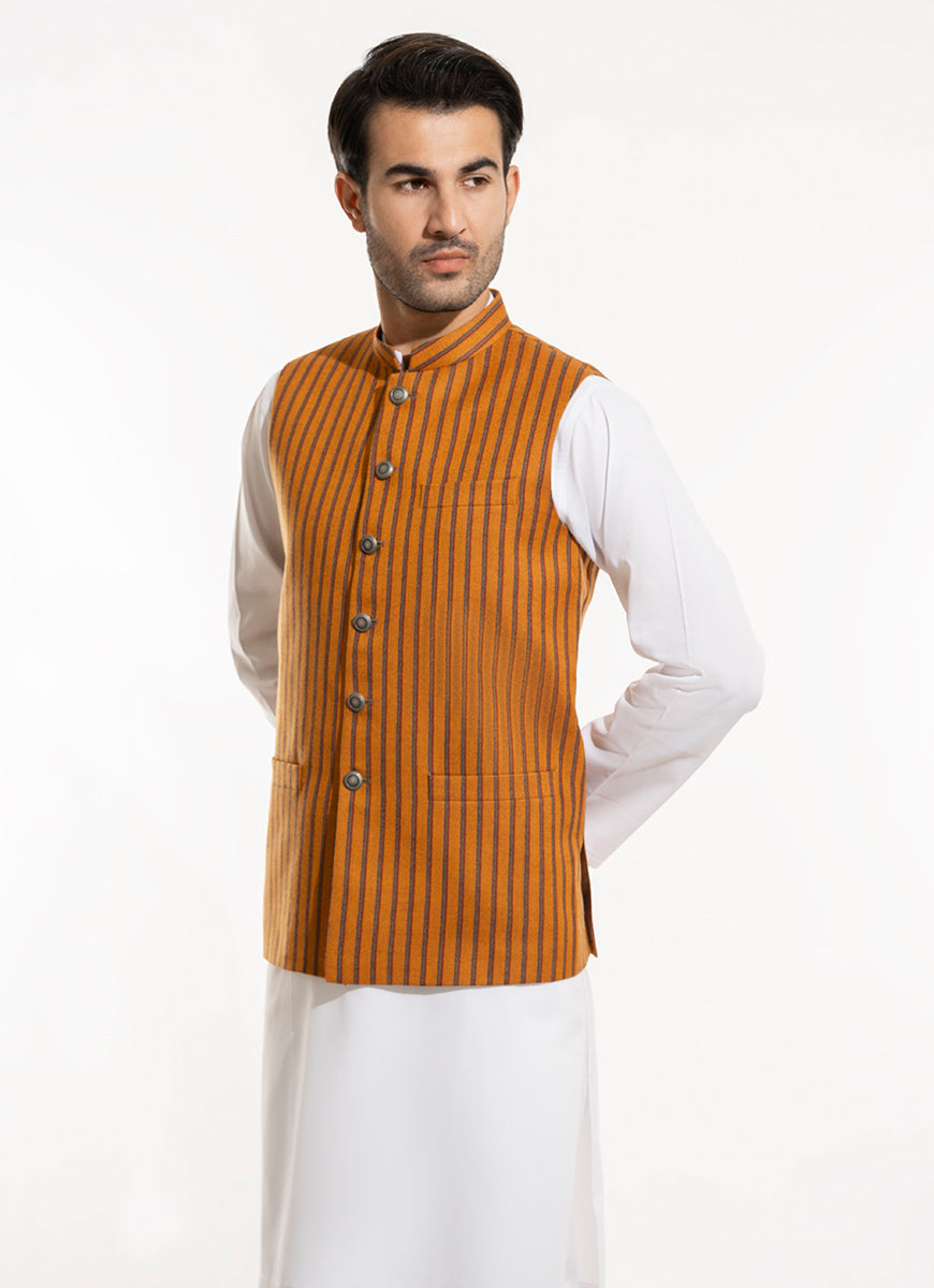 2240-00220-060-3-000 L-Waist Coat Worsted Tweed Wool Rich Green Winter 3