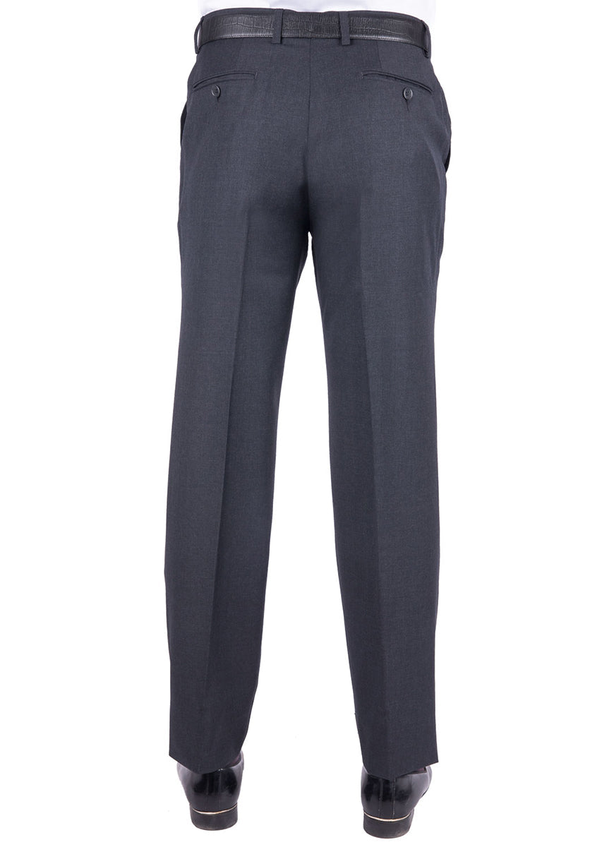 Plain-Silver Grey, Tropicle Exclusive Wool Blend Formal Trouser Secondary image