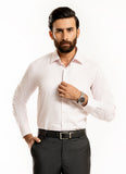 Stripes-White on Baby Pink Base, Cotton Rich Charlie Formal Shirt