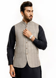 Glen Plaid Checks-Beige,Poly Viscose Hi-end Delta Waist Coat