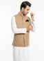 2240-00220-040-0-010 L-Waist Coat Worsted Tweed Wool Rich Brown Winter 1