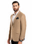 Beige Checks Tweed Blazer (SKU: 2210-00220-130-5-020) - Worsted wool classic