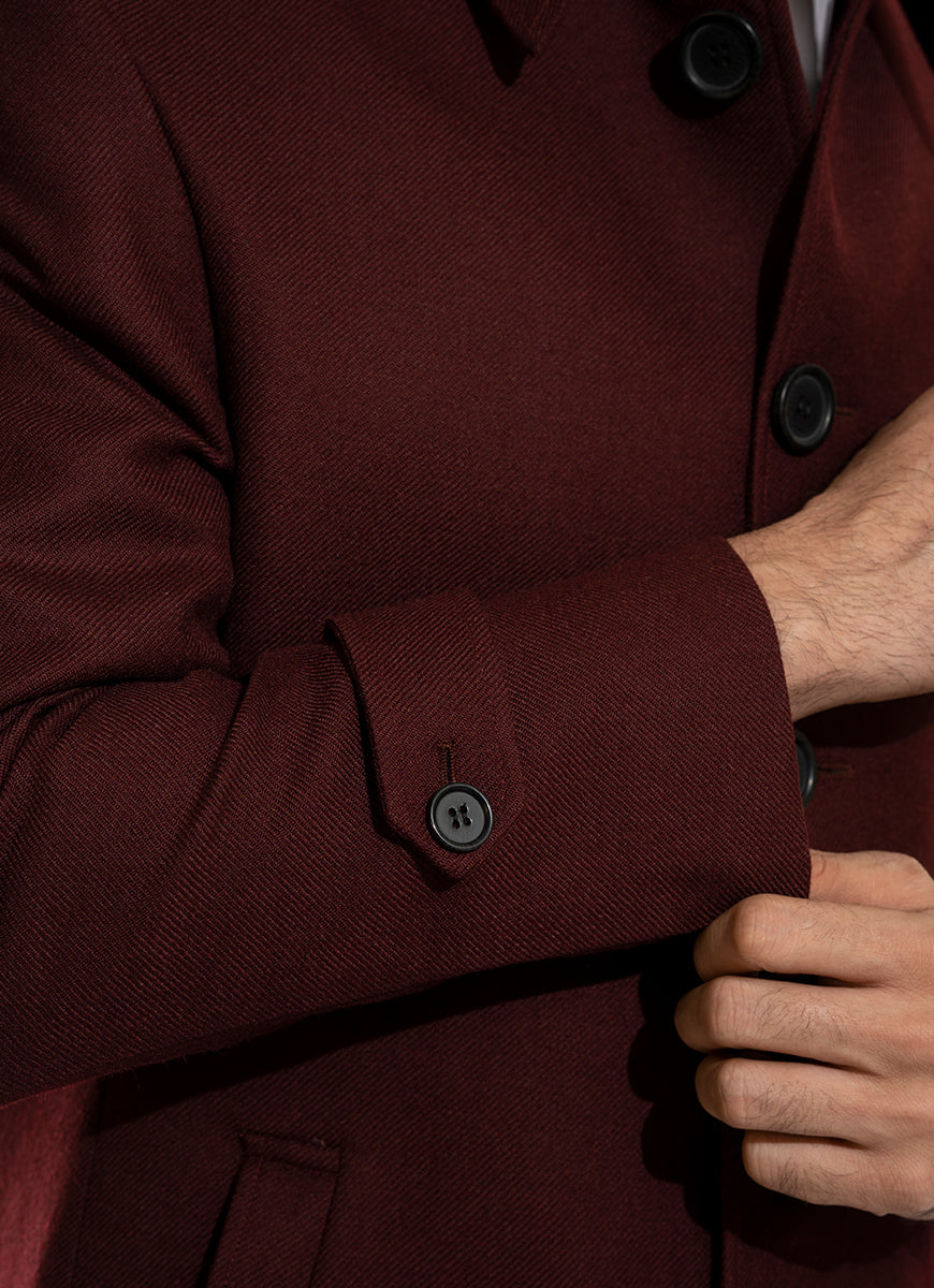 2230-00220-070-0-000  Worsted Tweed Wool Rich Maroon Winter 2