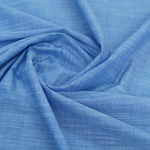 Denim Blue Plain Oxford Shirting Fabric
