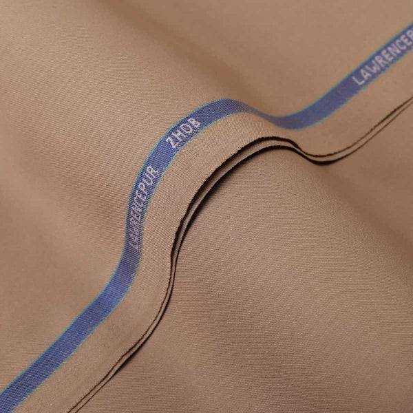 Plain Twill-Camel Brown, Poly Viscose, Zhob Winter Shalwar Kameez Fabric