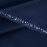 Plain Navy Blue, Luxury Egyptian Cotton Shalwar Kameez Fabric