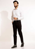 Plain Black, Wrinkle Free, 100% Cotton, Semi Formal Trouser