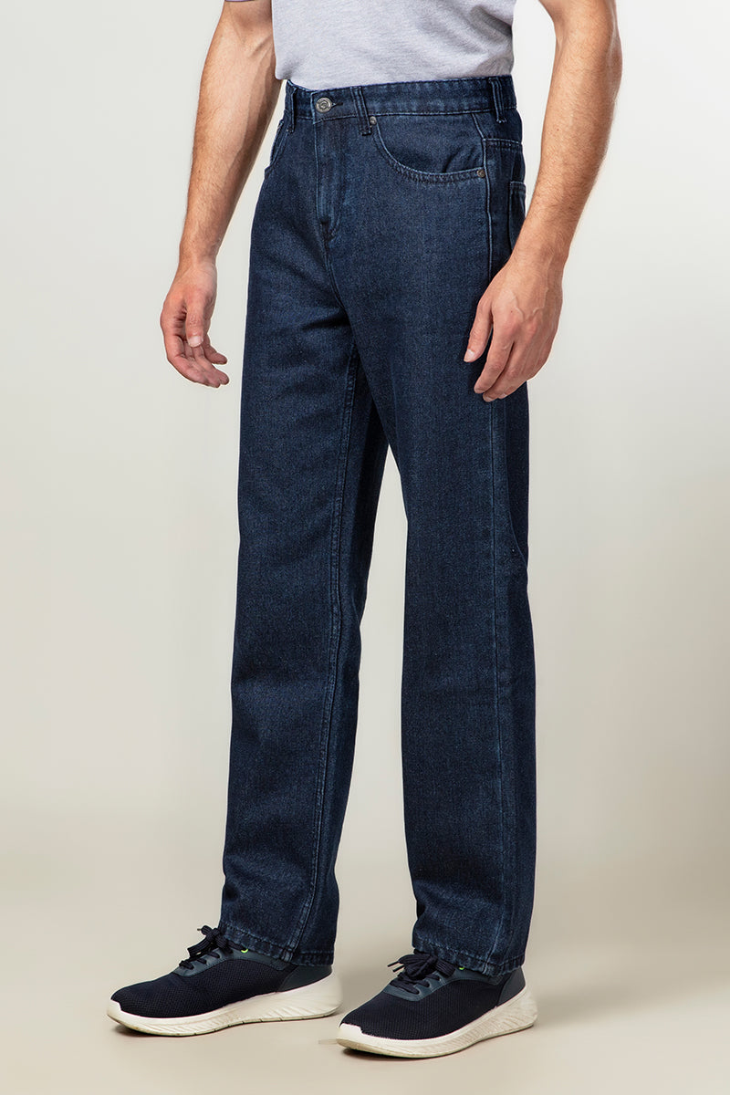 Dark Wash Straight Fit Rigid Denim Jeans Secondary image