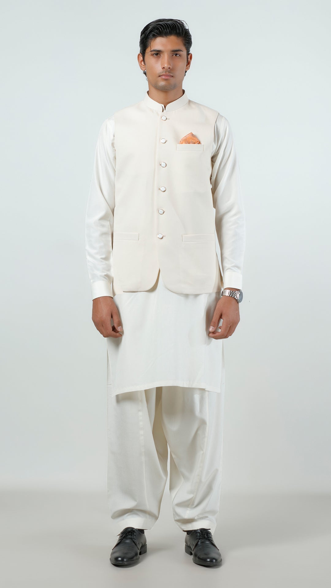 Waist Coat - Lyla Light Brown Plain