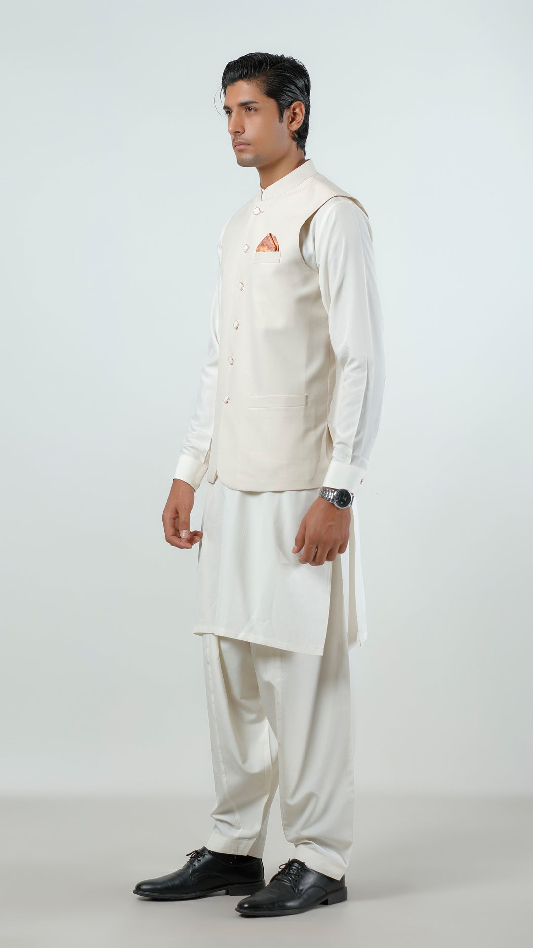 Waist Coat - Lyla Light Brown Plain