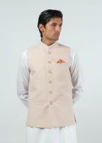 Waist Coat - Lyla Light Brown Plain