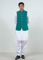 Waist Coat - Lyla Deep Green Plain