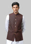 Waist Coat - Lyla Dark Brown Plain