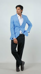 Casual Trouser - Adam Stretch Cotton Black Plain