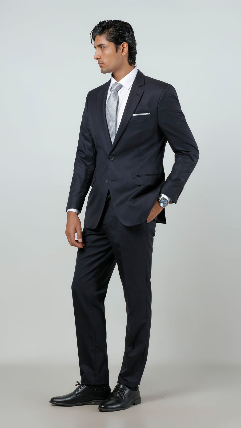 Florence Blue Plain Formal 2 Piece Suit