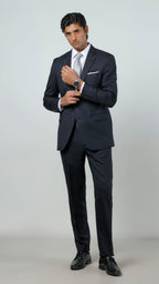 Florence Blue Plain Formal 2 Piece Suit