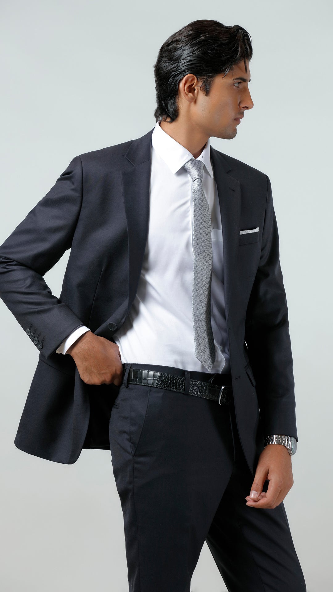 Florence Blue Plain Formal 2 Piece Suit