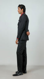 Florence Black Plain Formal 2 Piece Suit