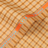 Checks-Brown on Beige, Lyla Wool Blend Ladies Shalwar Kameez Fabric