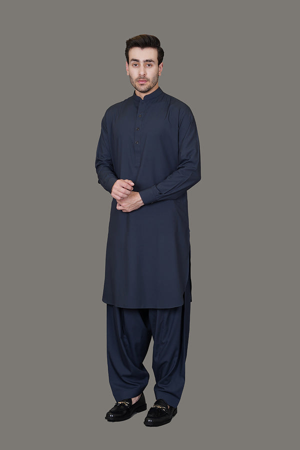 Grenada Greenish Grey Plain, Wash N Wear Shalwar Kameez