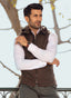 2560-00220-040-5-020 L-High Neck Hoodies Worsted Tweed Wool Rich Brown Winter 1