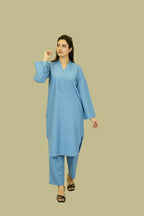 2620-02602-030-0-012 Y-Shalwar Kameez Lyla (P) Poly Wool Blue Winter 3