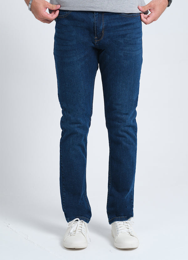 Blue Slim Fit Stretch Jeans"