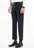 Plain Navy Blue, Wool Rich Formal Trouser