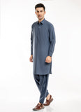 Textured-Light Blue, Wash N Wear Shalwar Kameez