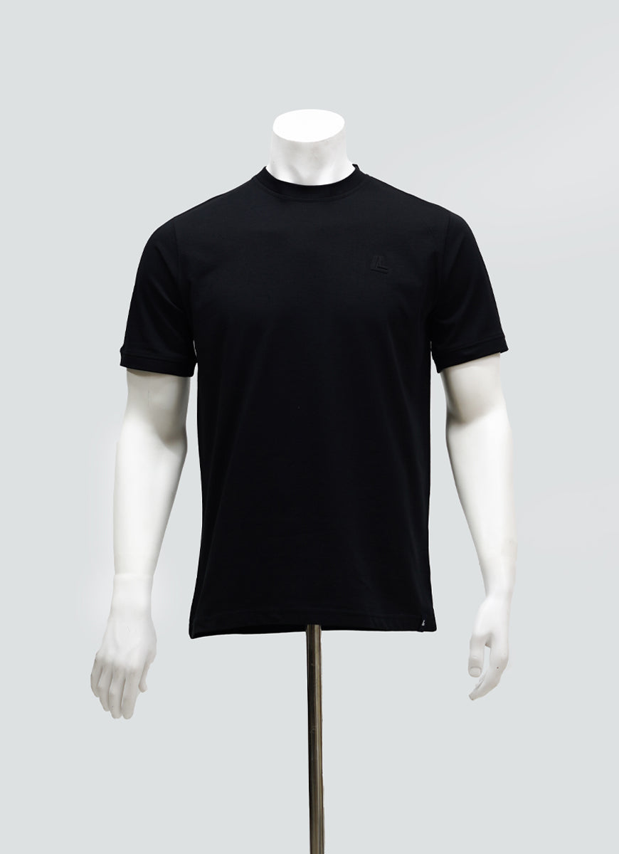 2670-52033-010-0-002 L-Basic Tee Basic Tee 100% Cotton Jersey Black Summer 3