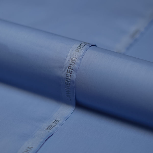 Plain Sky Blue, President Exclusive Latha Shalwar Kameez Fabric