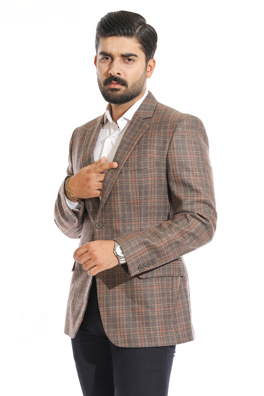 2210-00220-040-5-030 L-Jacket Worsted Tweed Wool Rich Brown Winter 1 Main image