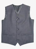 Vest - Wool Rich Grey Plain