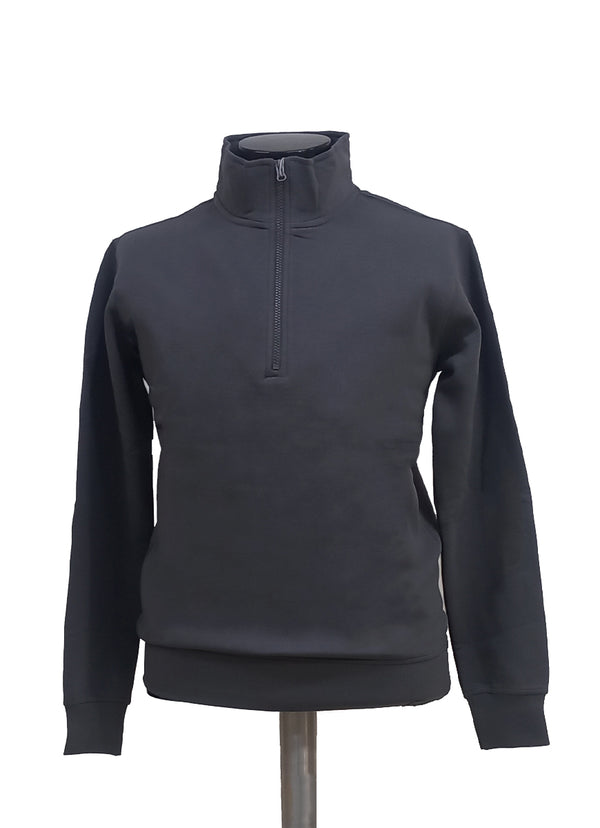 Zipper - Woolen Fleece Smoke Grey  Plain