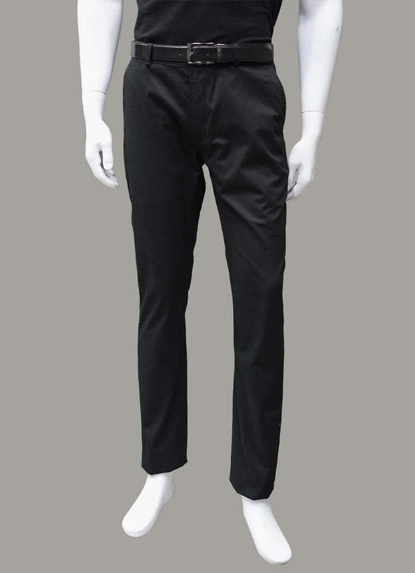 Black Plain Astore Cotton Classic Pant