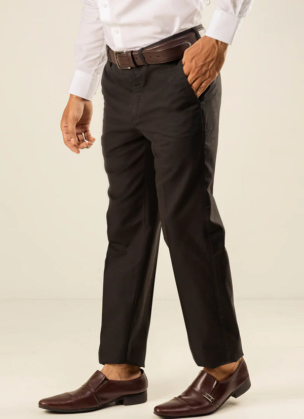 Black Plain Astore Cotton Classic Pant