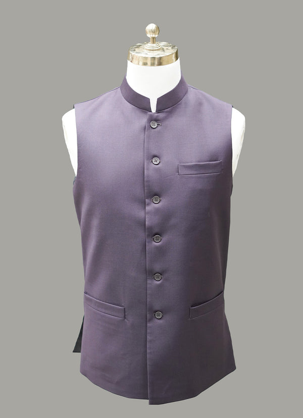 Waist Coat - Tropical Exclusive Maroon Plain