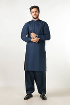 Shalwar Kameez - Signature PV Medium Blue Plain