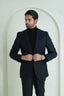 2210-00220-010-0-001 L-Jacket Worsted Tweed Wool Rich Black Winter 2