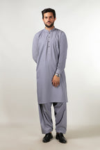 Shalwar Kameez - Cool Breeze Bluish Grey Plain