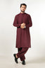 Shalwar Kameez - Signature PV Maroon Plain