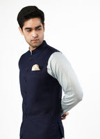 2240-03111-030-0-004 L-Waist Coat Tropical Exclusive (P) Poly Wool Blue All Season 3