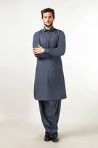Shalwar Kameez - Cool Breeze Slate Grey Plain