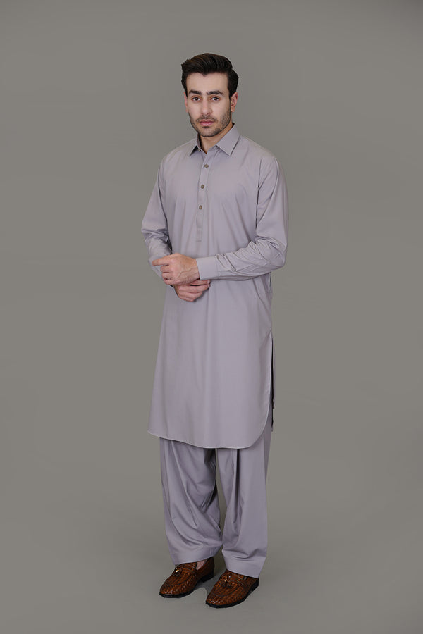 Saltoro Sand tan Plain, Wash N Wear Shalwar Kameez