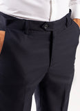 Plain Blue Hi-end Delta Suiting Formal Trouser